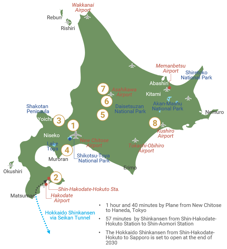 Hokkaido map