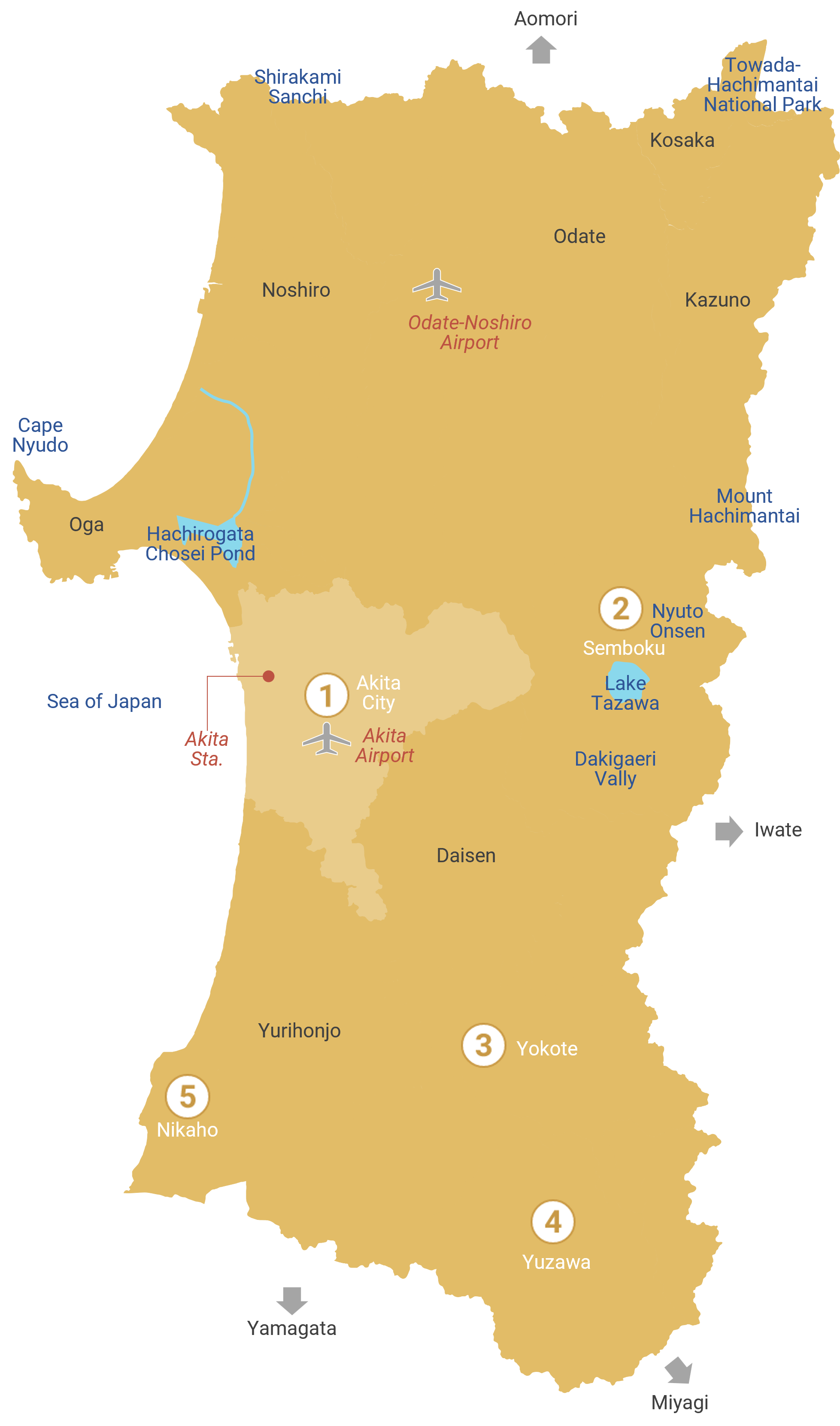 Akita map